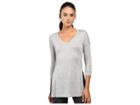 The North Face Nueva 3/4 Tunic (tnf Light Grey Heather (prior Season)) Women's Long Sleeve Pullover
