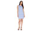 Joules Riva Sleeveless Jersey Dress (chambray Stripe) Women's Dress