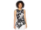 Karen Kane Asymmetric Hem Tank Top (print) Women's Sleeveless