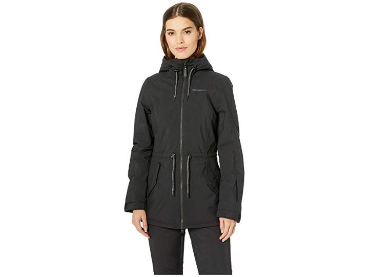 O'neill Hybrid Eyeline Jacket (black Out) Women's Coat