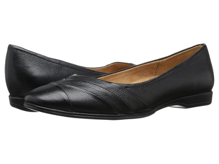 Naturalizer Jaye (black Leather) Women's Flat Shoes