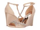 Badgley Mischka Sarah (nude Satin) Women's Shoes