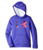 Under Armour Kids Armour Fleece Big Logo Hoodie (big Kids) (constellation Purple/black 1) Girl's Sweatshirt
