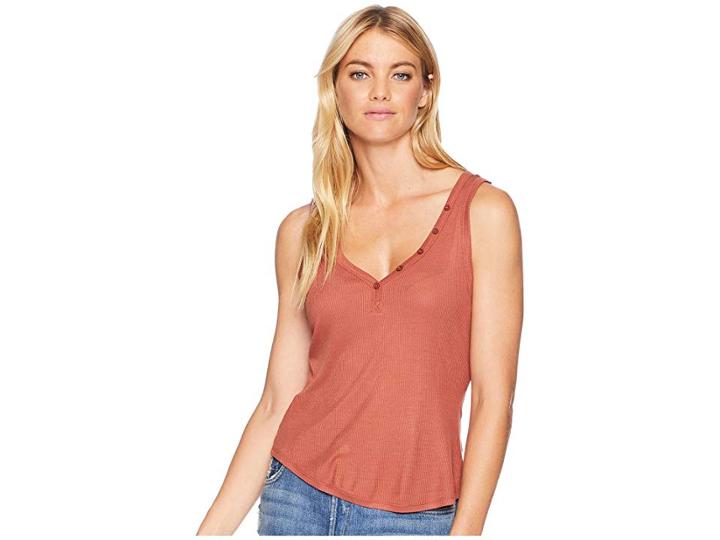 Rvca Zelda Tank Top (henna) Women's Sleeveless