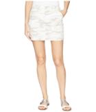 Sanctuary Skirt With Release Hem (white Camo) Women's Skirt