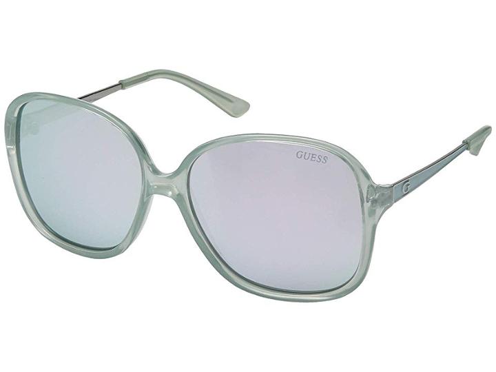 Guess Gu7471 (shiny Rose Gold/violet) Fashion Sunglasses