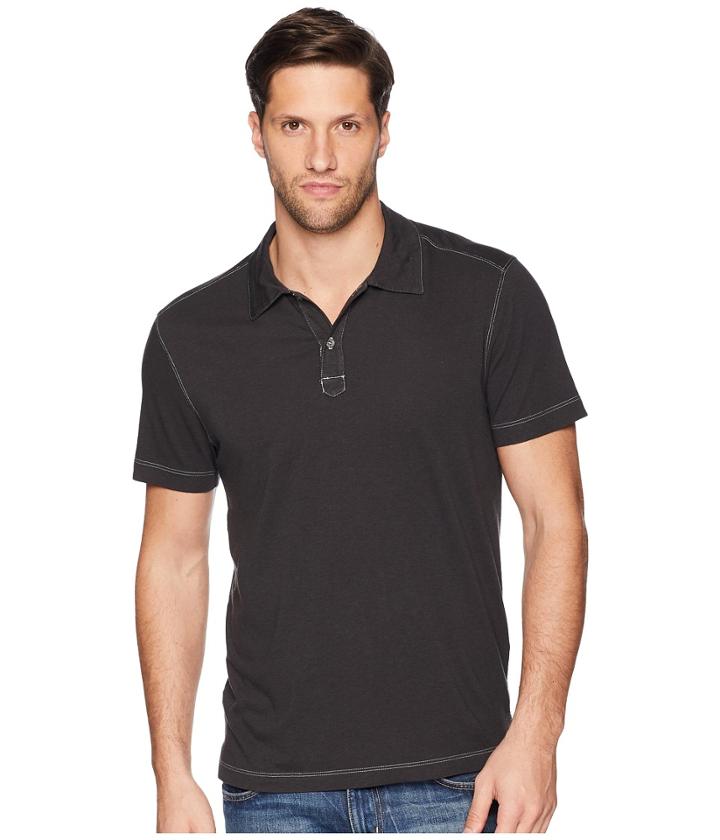 Agave Denim Cape Town Short Sleeve Polo (stretch Limo) Men's Short Sleeve Pullover