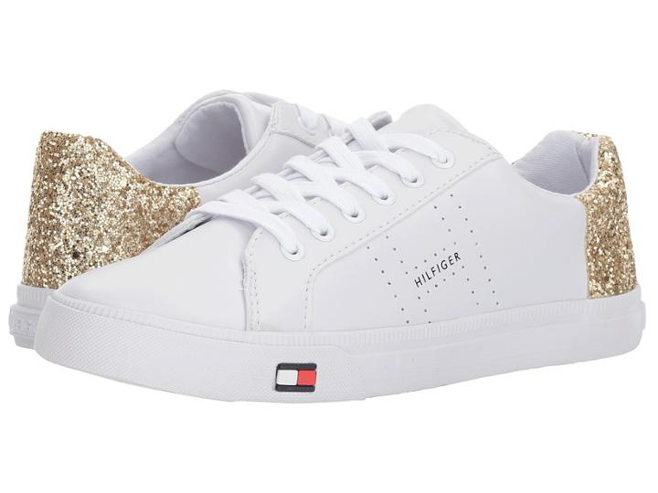 Tommy Hilfiger Lune (white/gold) Women's Shoes