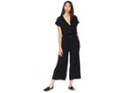 Splendid Super Soft French Terry Cropped Jumpsuit (black) Women's Jumpsuit & Rompers One Piece