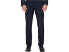 Calvin Klein Slim Fit Fine Cord Stripe Bi-stretch Pants (sky Captain) Men's Casual Pants