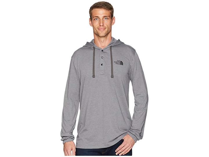 The North Face Heavyweight 1/4 Snap Hoodie (tnf Medium Grey Heather) Men's Sweatshirt