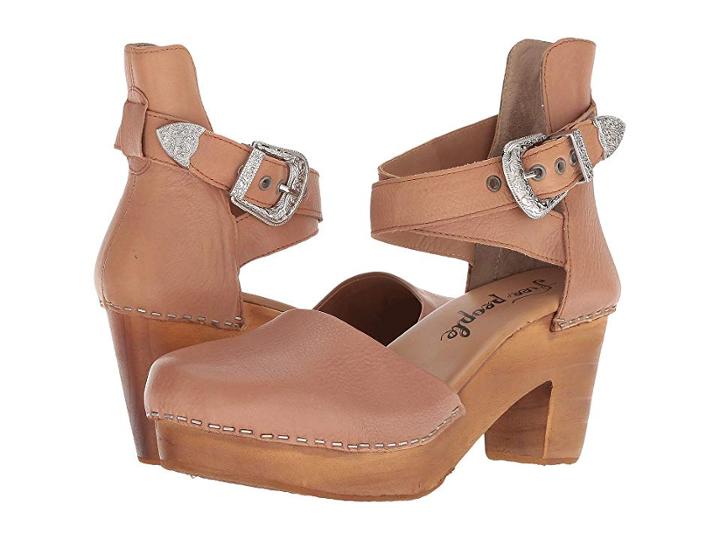 Free People Andorra Clog (taupe) High Heels
