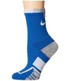 Nike Nikegrip Elite Crew Tennis Socks (blue Jay/white) Crew Cut Socks Shoes