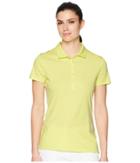 Puma Golf Pounce Polo (sunny Lime) Women's Short Sleeve Pullover