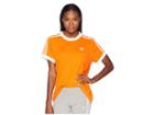 Adidas Originals 3 Stripes Tee (orange) Women's T Shirt