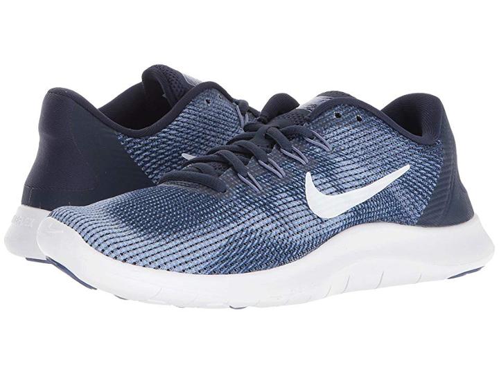 Nike Flex Rn 2018 (midnight Navy/white/purple Slate) Women's Running Shoes