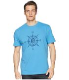 Life Is Good Lig Compass Crusher Tee (marina Blue) Men's T Shirt