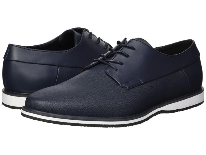 Calvin Klein Wilfred (dark Navy Saffiano/brushed Smooth) Women's Shoes