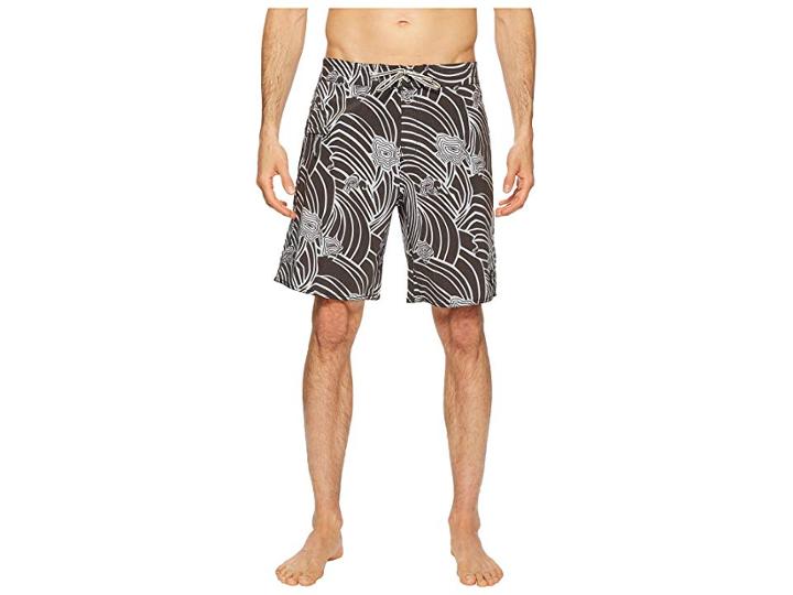 Captain Fin Swirl Derby Boardshorts (black) Men's Swimwear