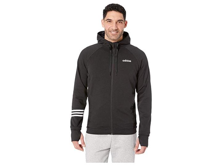 Adidas Essentials Motion Pack Full-zip Track Jacket (black) Men's Sweatshirt