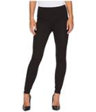 Liverpool Reese Ankle Leggings With Slimming Waist Panel In Mini Check Ponte Knit In Brown (brown) Women's Jeans
