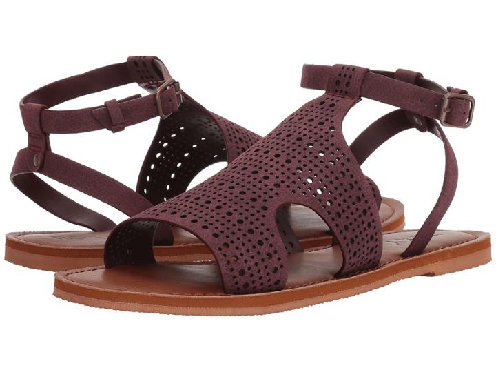 Roxy Karla (burgundy) Women's Sandals