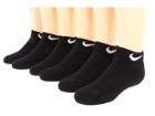 Nike Kids Banded Cotton Low Cut 6-pair Pack (black/(white)) Boys Shoes