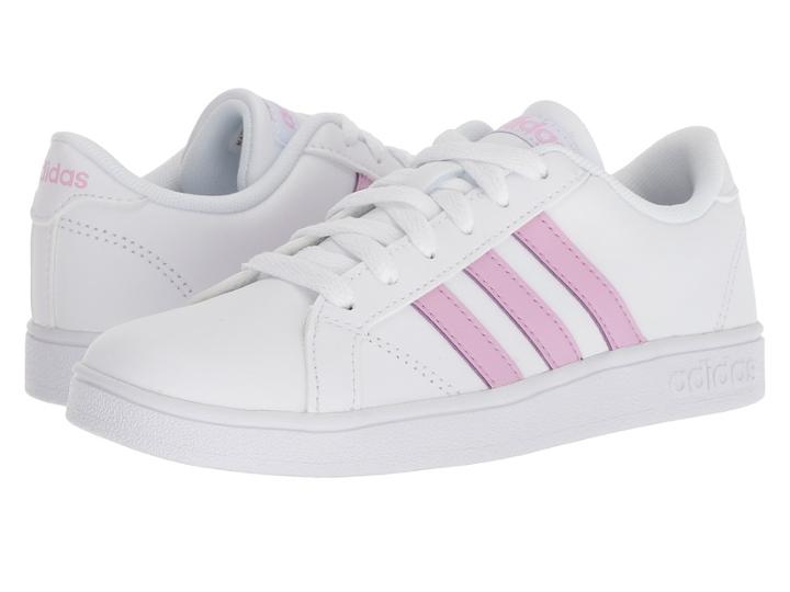 Adidas Kids Baseline Cmf (infant/toddler) (footwear White/clear Lilac/footwear White) Kids Shoes
