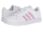 Adidas Kids Baseline Cmf (infant/toddler) (footwear White/clear Lilac/footwear White) Kids Shoes