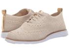 Cole Haan Original Grand Knit Wingtip Oxford (brazilian Sand/ch Gold Metallic Knit/optic White) Women's Shoes