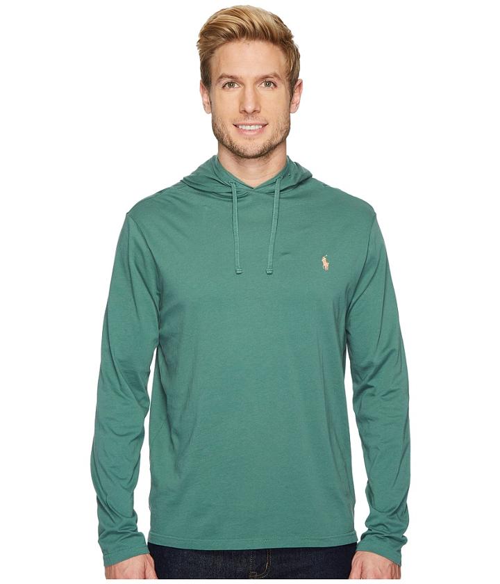 Polo Ralph Lauren Hooded Jersey T-shirt (eucalyptus) Men's T Shirt