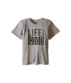 Life Is Good Kids Life Is Good Block Crushertm Tee (little Kids/big Kids) (heather Gray) Boy's T Shirt