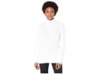 Calvin Klein Mock Neck Popcorn Sweater (soft White) Women's Sweater