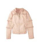 Urban Republic Kids Bella Faux Leather Ruffle Jacket (little Kids/big Kids) (rose Smoke) Girl's Jacket