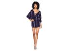 Tavik Harmony Short Sleeve Romper (evening Blue/white Stripe) Women's Jumpsuit & Rompers One Piece