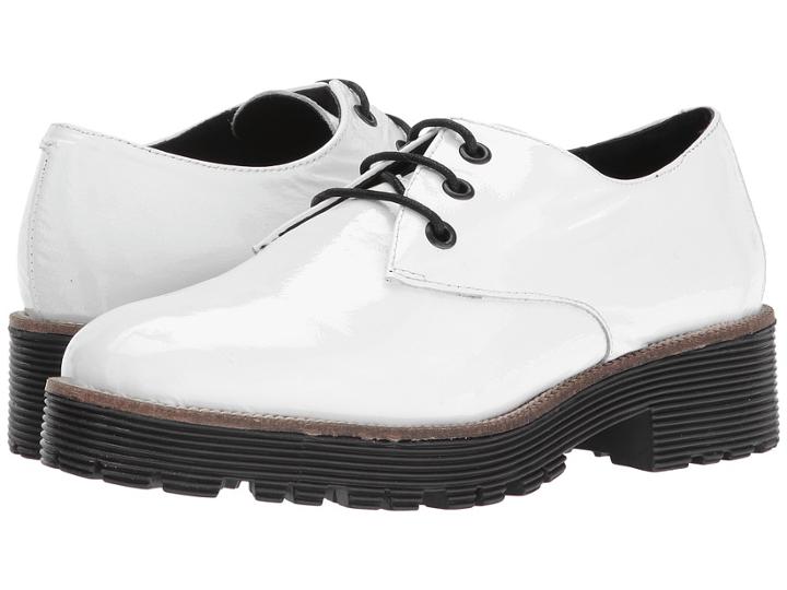 Shellys London Terrwyn Oxford (white) Women's Lace Up Casual Shoes