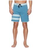 Hurley Phantom Block Party Solid 18 Boardshorts (noise Aqua) Men's Swimwear