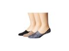 Sperry Printed Cushioned Liners 3-pack (peat Assorted) Men's No Show Socks Shoes