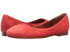 Frye Carson Ballet (coral Suede) Women's Flat Shoes