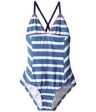 Splendid Littles Chambray Cottage One-piece (big Kids) (blue) Girl's Swimsuits One Piece