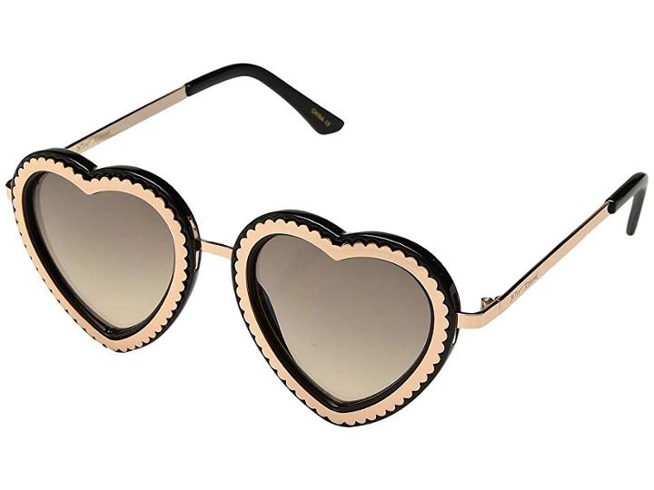 Betsey Johnson Bj485232 (black/gold) Fashion Sunglasses