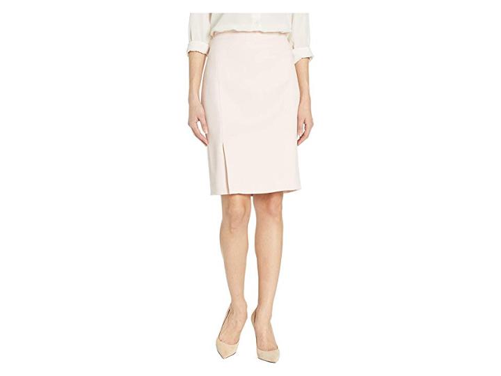 Calvin Klein Twill Pleated Skirt (rose/white) Women's Skirt