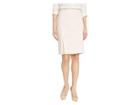 Calvin Klein Twill Pleated Skirt (rose/white) Women's Skirt