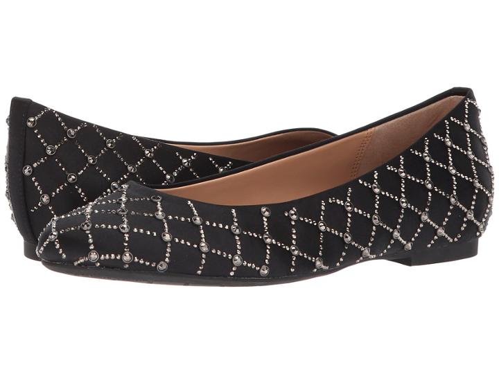 Badgley Mischka Sheila (black Satin) Women's Shoes