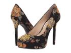 Jessica Simpson Lael (black Multi Blurred Floral Neoprene) Women's Shoes