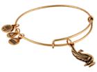 Alex And Ani Swan Charm Bangle (rafaelian Gold Finish) Bracelet