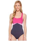 Nike Cross-back One-piece (fuchsia Blast) Women's Swimsuits One Piece