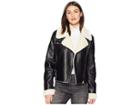 Blank Nyc Faux Sherpa Jacket In Silent Night (silent Night) Women's Coat