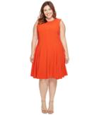 Taylor Crepe Dress (tangerine) Women's Dress