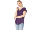 Eddie Bauer Gatecheck Tunic Tee (amethyst) Women's Clothing